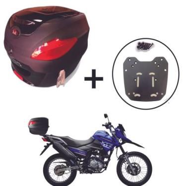 Imagem de Baú 41 Litros Awa Proos + Bagageiro Crosser 150 2014+, Preto