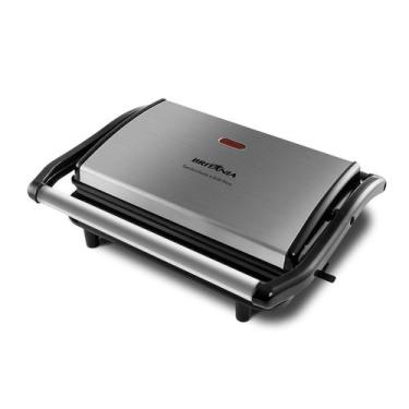 Imagem de Sanduicheira Grill Inox BGR27I Britânia 850W 2 em 1 Misteira, Prata, 1