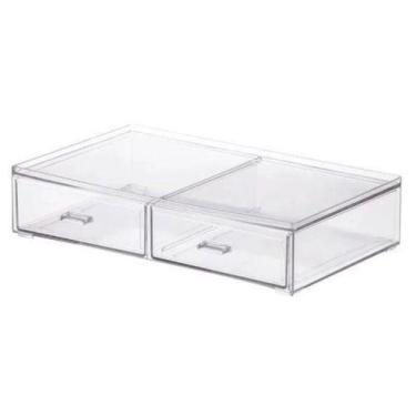 Imagem de CAIXA ORGANIZADORA COM 2 GAVETAS 31,5 x 18,5 x 7 CM - PARAMOUNT - 1093