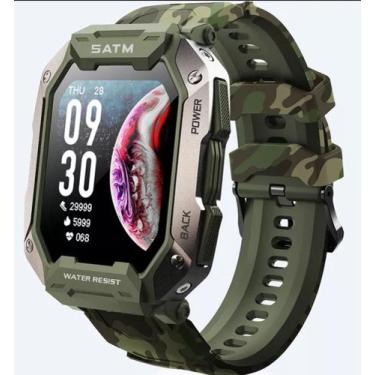 Imagem de Smartwatch Militar C20 Prova Dagua Ip68 5atm - skmei, verde camuflado 