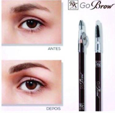 Imagem de Lápis de madeira para Sobrancelhas Go Brow RK by Kiss - Black Brown - 