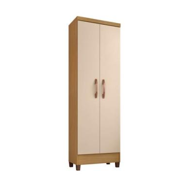 Imagem de Armário Multiuso 2 Portas Nancy - Carvalho Americano - Off White - Éde
