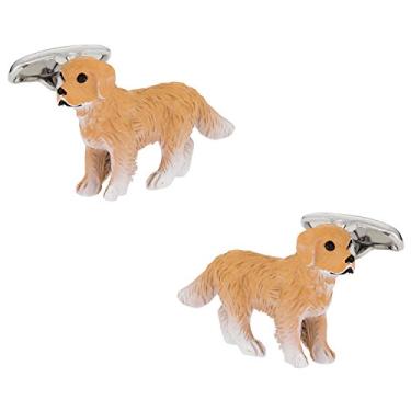 Imagem de Abotoaduras de cachorro pintadas Safari Cuff-Daddy com caixa de apresentação