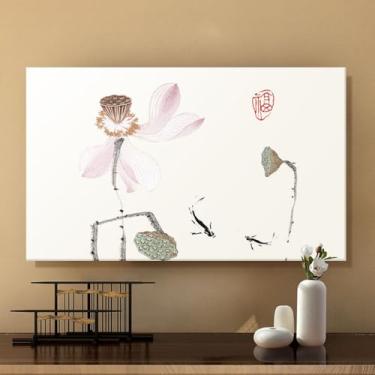 Imagem de WMLTZFUS Capa protetora de tela de TV chinesa moderna, pano de cobertura de tela com tudo incluído, capa protetora de monitor de TV de computador para Smart TV LCD LED de 42-100 polegadas ||65