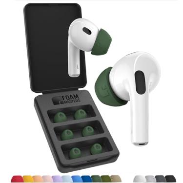 Imagem de Foam Masters Espumas de Memória Ultra-Premium para AirPods Pro 1ª e 2ª Geração | 3 Pares | Black Magic Versão 6.0 | Ajuste Seguro | Conforto | Cancelamento de Ruído Melhorado | Borrachas de Reposição