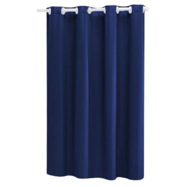 Imagem de Cortina Blackout em PVC, Azul Marinho, com Ilhós, 100 cm x 80 cm (AZUL MARINHO)