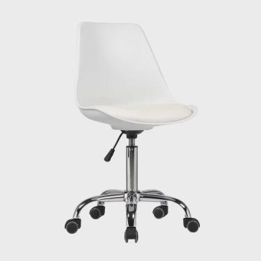 Imagem de Cadeira para Escritório Secretária Decorativa Eames Chicago Fratini Móveis