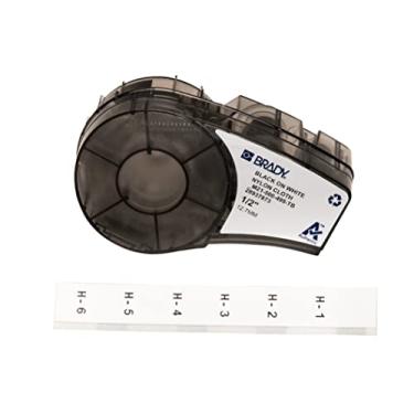 Imagem de Fita Brady 12mm Nylon Preto/Branco M21-500-499-TB Patch Panel BMP21