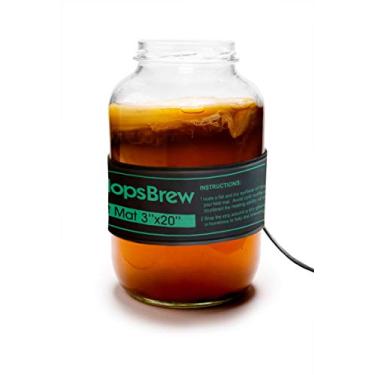 Imagem de Faixa de aquecimento de fermentação Kombucha de 7,6 cm x 50,8 cm com termômetro horizontal