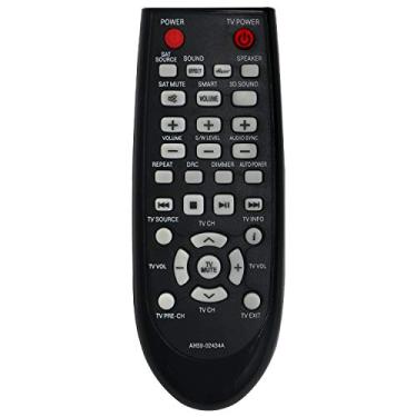 Imagem de AH59-02434A Controle remoto substituído AH5902434A adequado para sistema de alto-falantes Samsung Sound Bar HWE450 HWE550 HWE551 HWE450ZA HWE450C HWE550ZA HWE551ZA HW-E450 HW-E550 HW-E5511ZA HW-E4