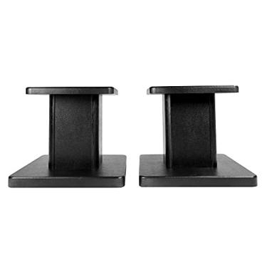 Imagem de 2 suportes para monitor de estúdio Rockville RHT8B para computador/estante de mesa - preto