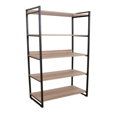 Imagem de Estante City Estilo Industrial L 800-a 1870 Preto amadeirado