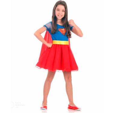 Imagem de Fantasia Infantil Super Girl Tamanho G