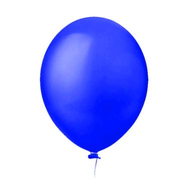 Imagem de Balão De Látex Azul Liso - 5 Polegadas - 50 Unidades