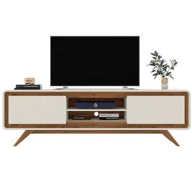 Imagem de Rack para Tv até 70 Polegadas 2 Portas Channel Nature e Off White 220c