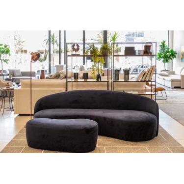 Imagem de Sofá Bean - Veludo Marinho - Sofá de Fábrica, 2,20m