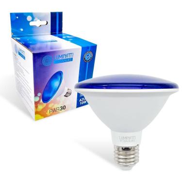 Imagem de Lâmpada Par30 10w Azul Decoração Piscina Ip65 Prova D`água