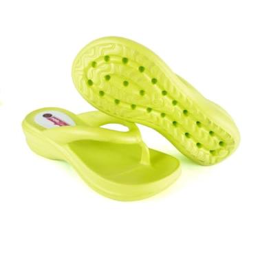 Imagem de Chinelo Sandália Feminina Plataforma Nuvem Ortopédica | Leve Confortavel de Dedo | Tam 38/39 (Verde, BR, Adulto, Faixa Numérico, 38, 39)