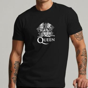 Imagem de Camiseta Masculina Algodao Queen Banda Rock Clássico Estampa - Yazzo, 