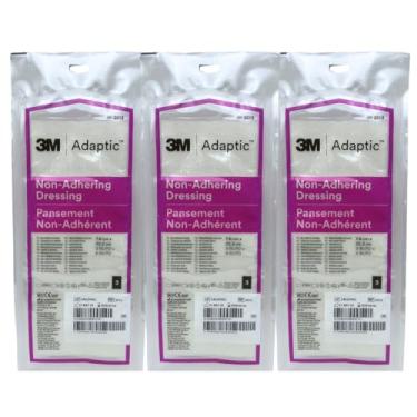 Imagem de Curativo Adaptic Gaze Rayon com Petrolatum Não Aderente 7,6x20,3cm - Cobertura com Petrolatum para Feridas, Queimaduras e Cicatrização sem Dor | 3 Pacotes com 3 Unidades