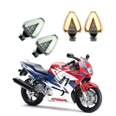 Imagem de KIT 4 Setas Esportiva Pisca de Led Modelo P07 para Moto Honda CBR 600F