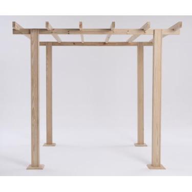 Imagem de Pergolado para jardim de madeira Pinus tratado 2,90x2,90 metros - Mode