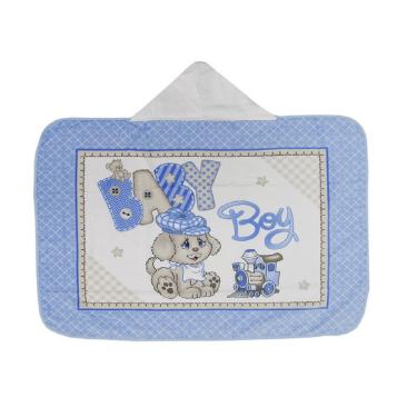 Imagem de Toalha Banho Velour Com Capuz 90x70cm Dohler