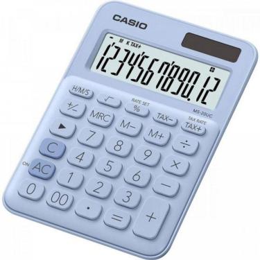 Imagem de Calculadora De Mesa 12 Dígitos Ms20uc Azul Claro Casio.