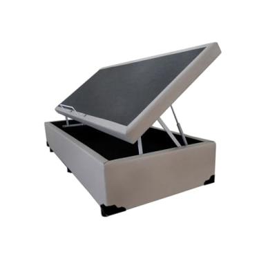 Imagem de Cama Box Baú Solteiro - Extremamente Reforçado - 88 X 188 - Principe Das Camas - (BRANCO)
