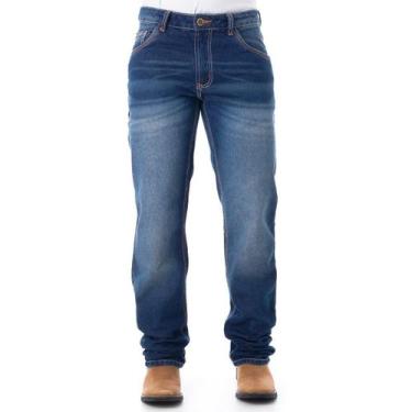 Imagem de Calça Jeans Masculina Texas Farm - Hard 100% - Pdm021 - Laranja Neon, 