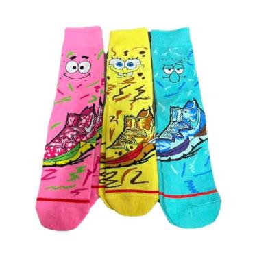 Imagem de 1/3 pares de meias altas fofas da série Anime tricotadas unissex - Pot