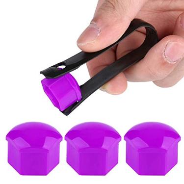 Imagem de Cryfokt Conjunto de Tampa de Porca de Roda de Carro Antirroubo de 17 Mm Tampas de Proteção à Prova de Poeira para Parafuso de Cubo de Roda para Todos Os Carros Nylon PA66 Preto Cinza Vermelho