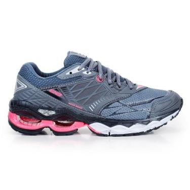 Imagem de Tenis Wave Force Feminino Confortavel Academia - DUBBELE, Grafite rosa