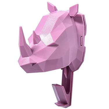 Imagem de Ganchos Adesivos Decorativos de Animais para Parede Apegos Colantes Casacos Chapéus Chaves Bolsas Carteiras Toalhas Ultra Viscosidade Sem Broca Alto-