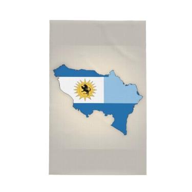 Imagem de XLLingL Toalha de cozinha Waffle com estampa da bandeira do Uruguai Map01, panos de prato de microfibra, para decoração e limpeza de cozinha - 1 peça