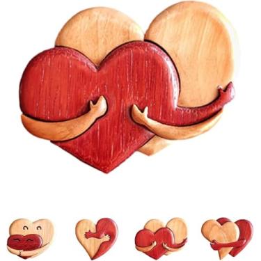 Imagem de A Hug from My Heart for You, esculturas feitas à mão, enfeites de corações de amor, decorações de espelho dianteiro e traseiro de carro, decorações de casa para dia dos namorados