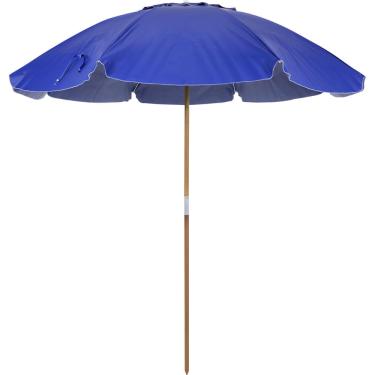 Imagem de Guarda-Sol Caioba em Bagum e Haste de Madeira 2,40m Cores Sortidas Bel