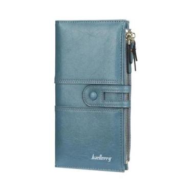 Imagem de Carteira Feminina Longa De Couro PU 2023, Porta Cartões De Alta Qualid