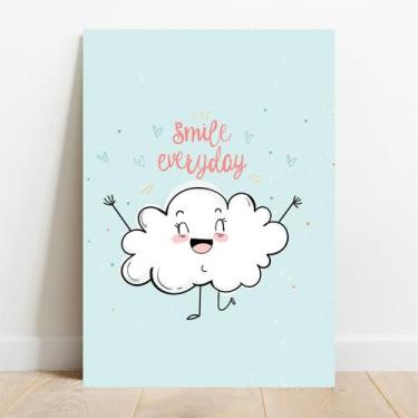 Imagem de Placa Decorativa Smile Everyday - TaColado., 30x40cm