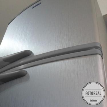 Imagem de Adesivo para geladeira Escovado Prata 1,00m - TaColado, 1,00 x 1,00m