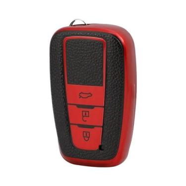 Imagem de Capa De Chave De Carro Em Couro TPU Para Toyota Prius Camry Corolla RA
