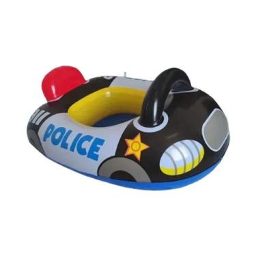 Imagem de Boia Inflável Para Bebês Com Assento, Desenho De Carro De Polícia, Bri