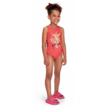 Imagem de Maiô com proteção solar infantil marisol 10319578, Laranja, 10