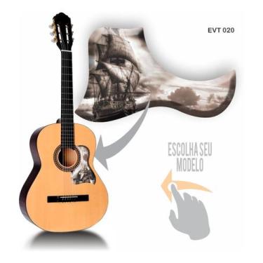 Imagem de Escudo De Violão Personalizado Resinado Relevo Evt017 - Resitank, EVT0