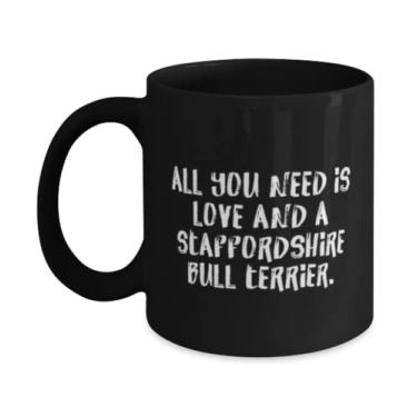 Imagem de Staffordshire bull terrier presentes para amantes de cães, tudo o que você precisa, melhor cão Staffordshire bull terrier 325 g caneca 425 ml, copo de amigos
