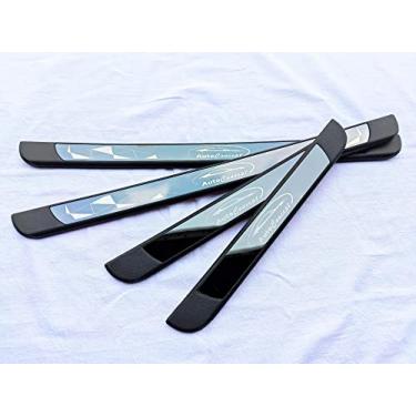 Imagem de GZBFTDH Proteção de Peitoril Soleira da Porta, para Volkswagen Golf 7 8 2013-2022 Carro Acessórios, Aço Inoxidável Kick Plate Guard de Pedal de Limiar Protetor, Peças para Automóveis