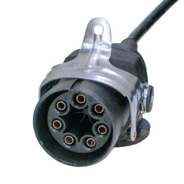 Imagem de Chicote Elétrico Cavalo Carreta com Freio Abs Rastreador 6,5mts Completo 7 Fios 2 Tomadas - Pradolux - IL7004