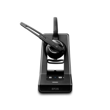 Imagem de Sennheiser SD Office ML (506009) – Fone de ouvido sem fio DECT unilateral para telefone de mesa e Skype para conexão empresarial, microfone com cancelamento de ruído, vários estilos de uso (preto)