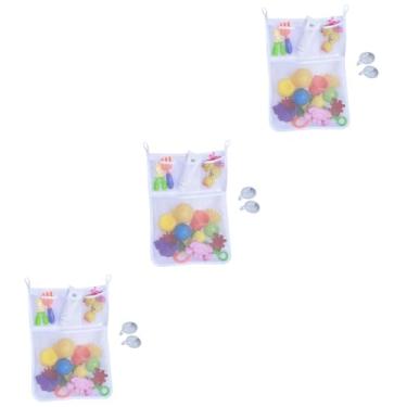 Imagem de 3 Pecas Bolsa De Armazenamento Pendurada Economia De Espaço Bolsos De Armazenamento Montados Na Parede Saco De Esconderijo Tamanho Xxxcm Saco De Sabão Branco Bebê Montado Na Parede