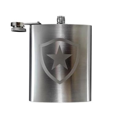 Imagem de Cantil Portátil de Uisque Cantil de Whisky Cantil de Cachaça Pitu Vodka Gin Conhaque Vinho Aperitivo Inox Personalizado 198ml 7Oz Portátil de Bolso Bebida Laser